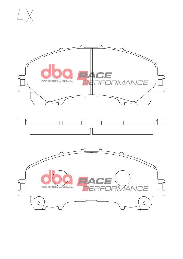 DBA RACE BRAKE PADS [ NISSAN SKYLINE, 370Z, Z / INIFINTI FX, G, M, Q SERIES. 2008 -> F ] - TecDoc Only