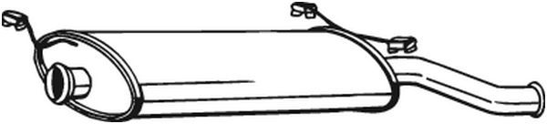 135-241 BOSAL hátsó hangtompító