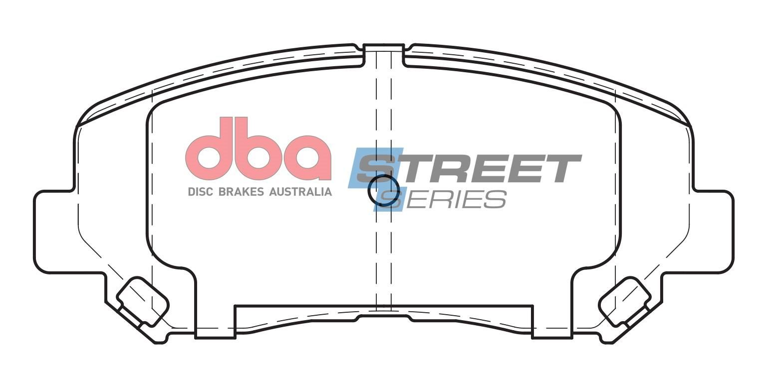 DBA SS STREET SERIES BRAKE PADS [ Mazda CX5 / 2012-2022 F ] - TecDoc Only