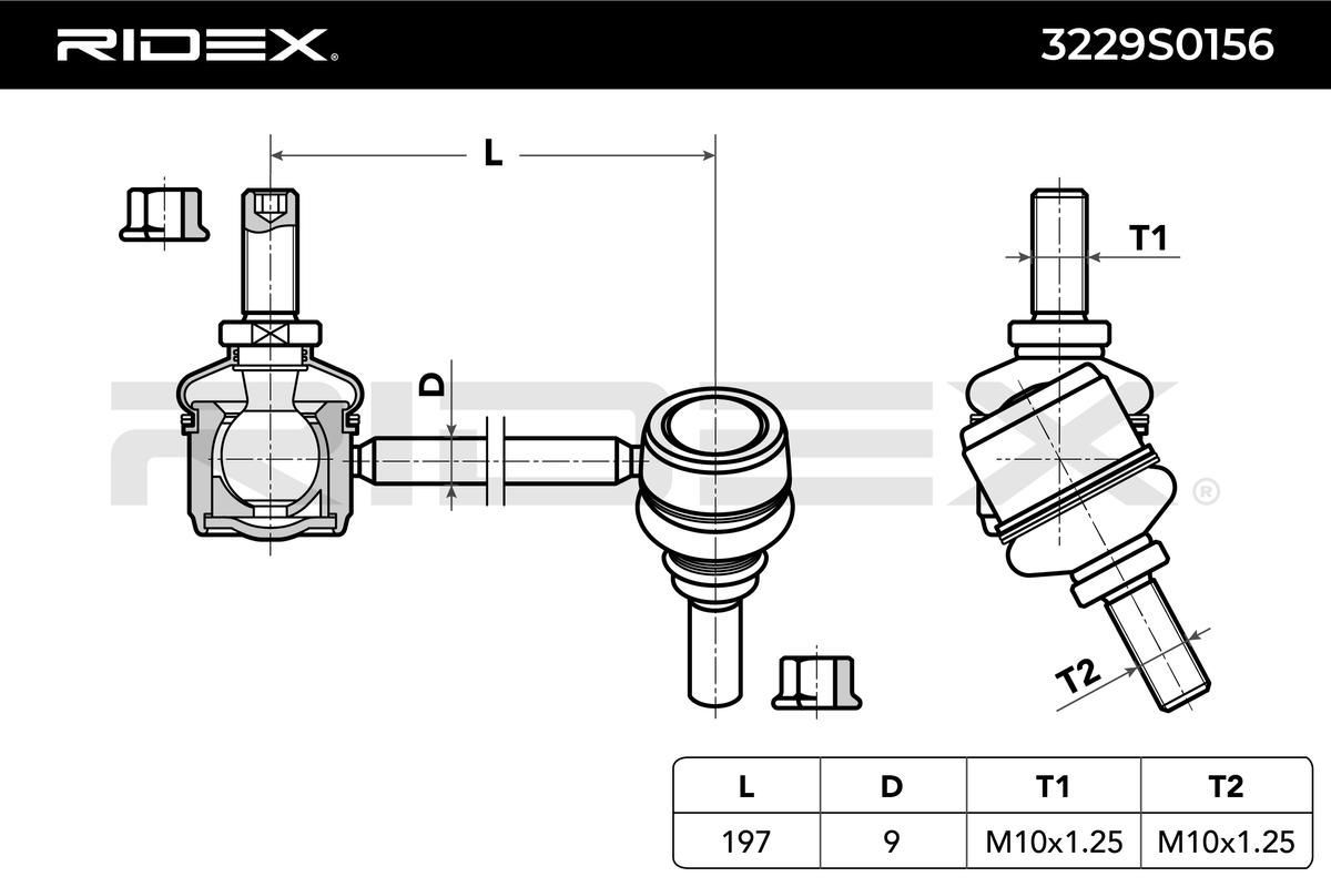3229S0156 RIDEX Rúd/kar, stabilizátor