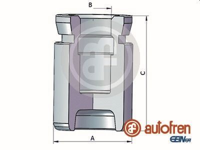 Piston, brake caliper D025333