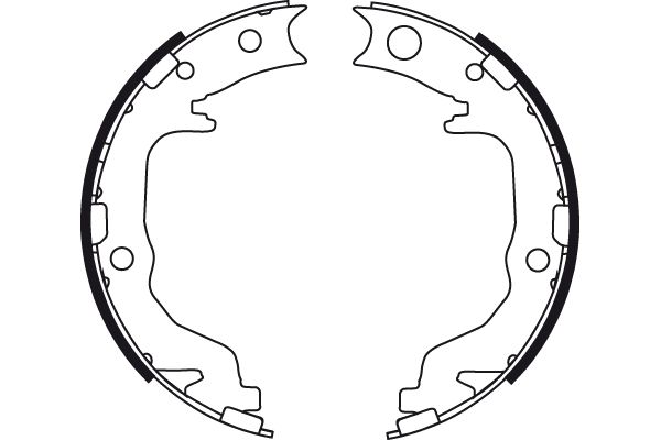 Bremsbackensatz, Feststellbremse Bremsbackensatz, Feststellbremse