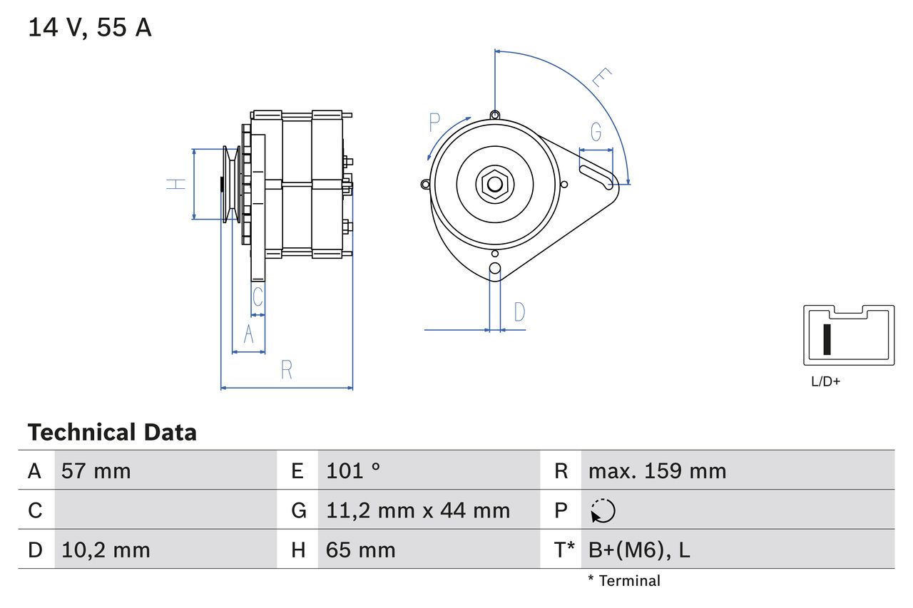 Alternator 0 986 035 641