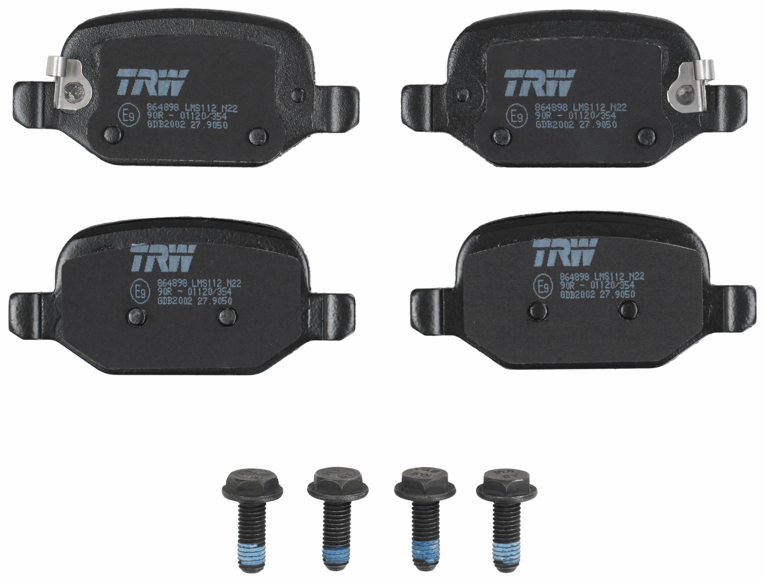 TRW BRAKE PAD SET, DISC BRAKE - TecDoc 2