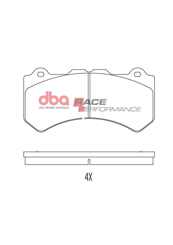 DBA RACE BRAKE PADS  [ Nissan GTR/Jeep Ghrand Cherokee/ Cadilac CTS/Chevrolet Camaro F ] - TecDoc Only