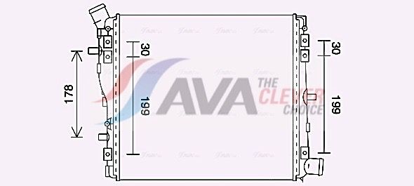 AI2424 AVA QUALITY COOLING hűtő, motorhűtés