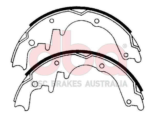 Street Series Brake Shoes [Holden 1968-80 254mm] - TecDoc Only