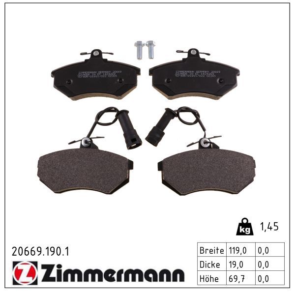 Bremsbelagsatz, Scheibenbremse