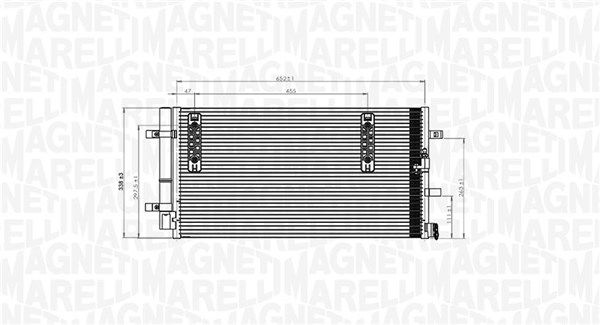 MAGNETI MARELLI 350203827000 - Kondensator, Klimaanlage