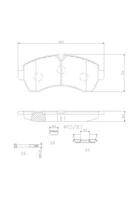 MERCEDES BENZ SPRINTER LWB 311CDI 06-10 (FRT) - TecDoc 1