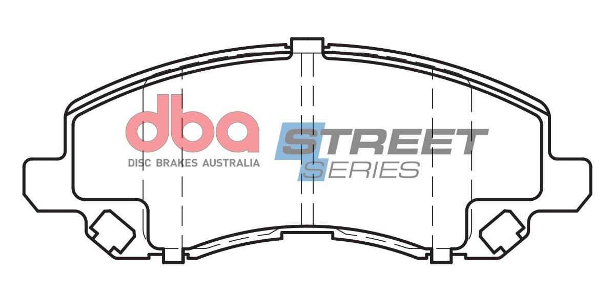 DBA SS STREET SERIES BRAKE PADS [ Dodge/Chrysler/Jeep 2006 - 2017 F ] - TecDoc Only