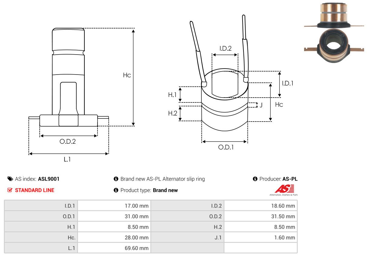 kontaktinis žiedas, generatorius