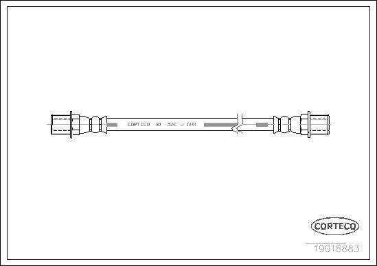 FLEXIBLE DE FREIN PEUGEOT 504  0705