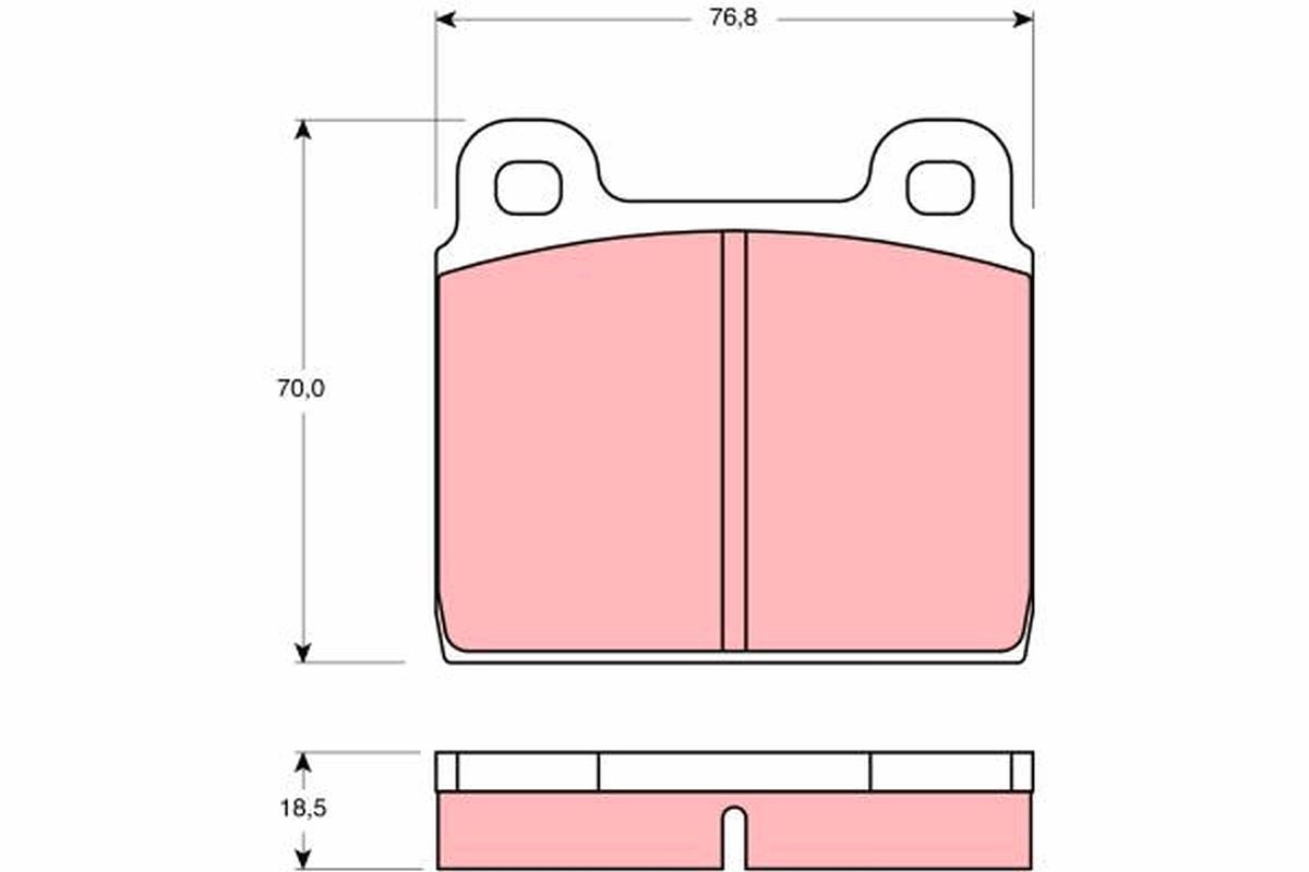 Brake Pad Set, disc brake GDB407