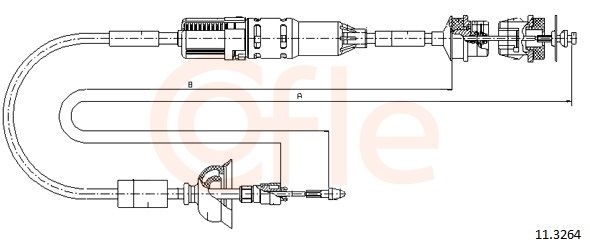 COFLE 11.3264 - Seilzug, Kupplungsbet&auml;tigung
