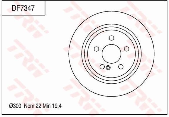 TRW BRAKE DISC - TWIN PACK - TecDoc Only