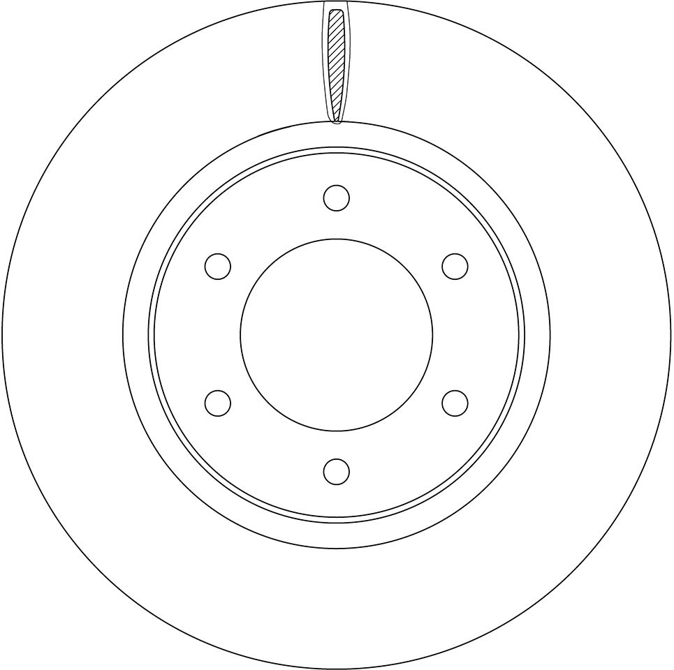 DF8880S Ford Ranger Wildtrack 2022-on Brake Disc Front Axle - TecDoc Only