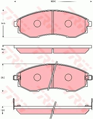 TRW DISC BRAKE PADS - TecDoc Only
