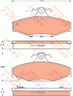 TRW DISC BRAKE PADS - TecDoc Only
