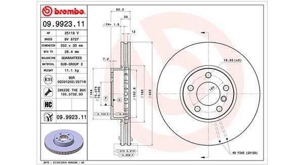 360406100301 MAGNETI MARELLI féktárcsa