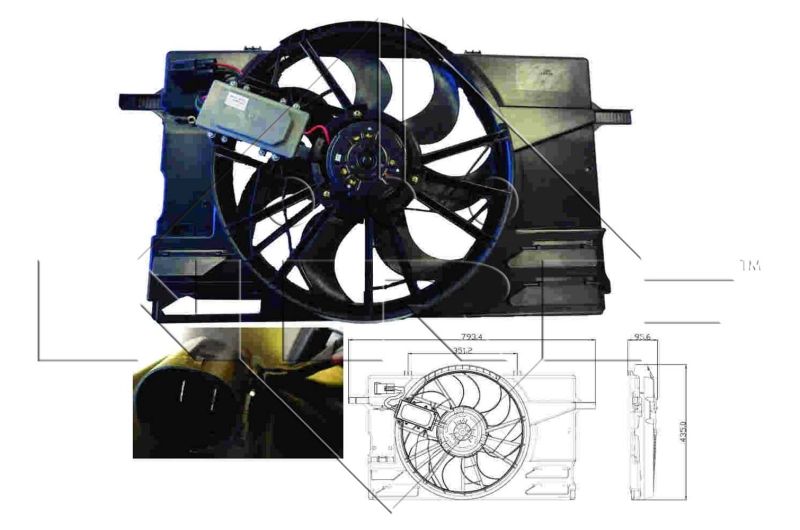 WG1720372 WILMINK GROUP ventilátor, motorhűtés
