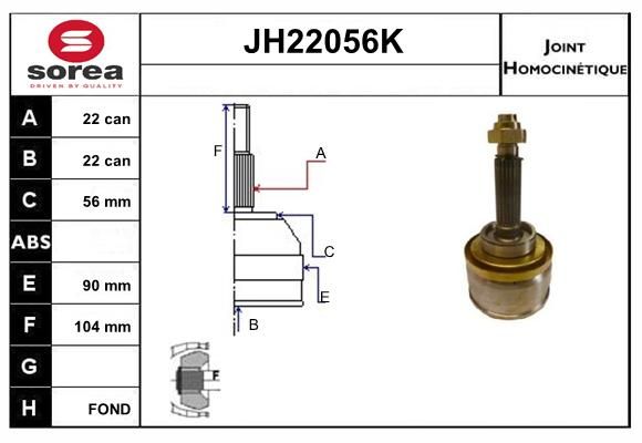 KIT CV JOINT AVEC KR053 - NIVA