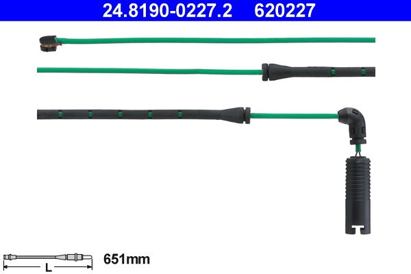 Warning Contact, brake pad wear 24.8190-0227.2