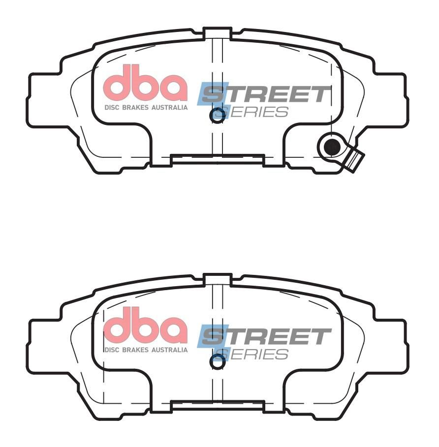 DBA SS STREET SERIES BRAKE PADS [ Toyota 1999-2014 R ] - TecDoc Only