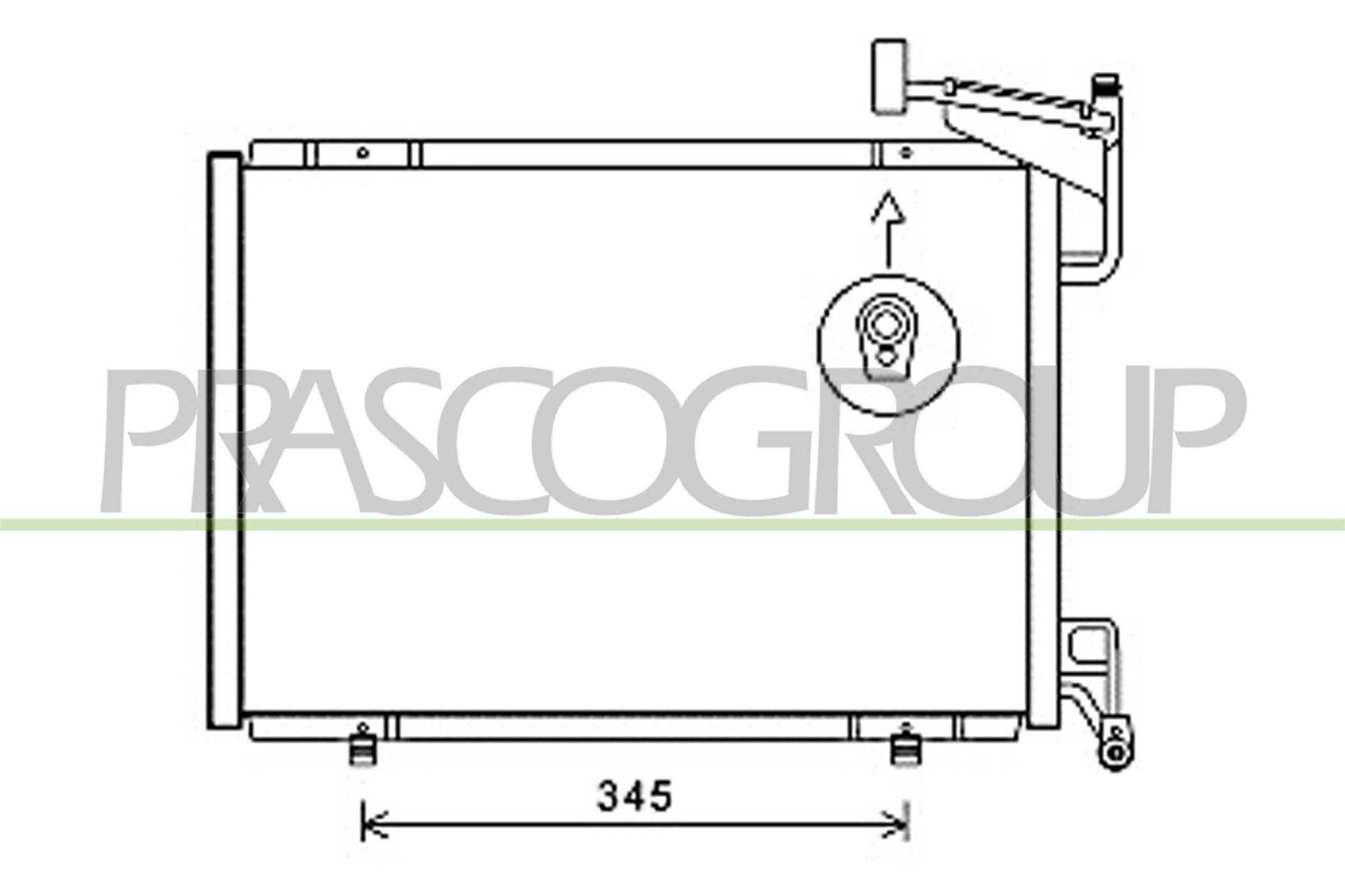 FD344C005 PRASCO AQ kondenzátor, klíma