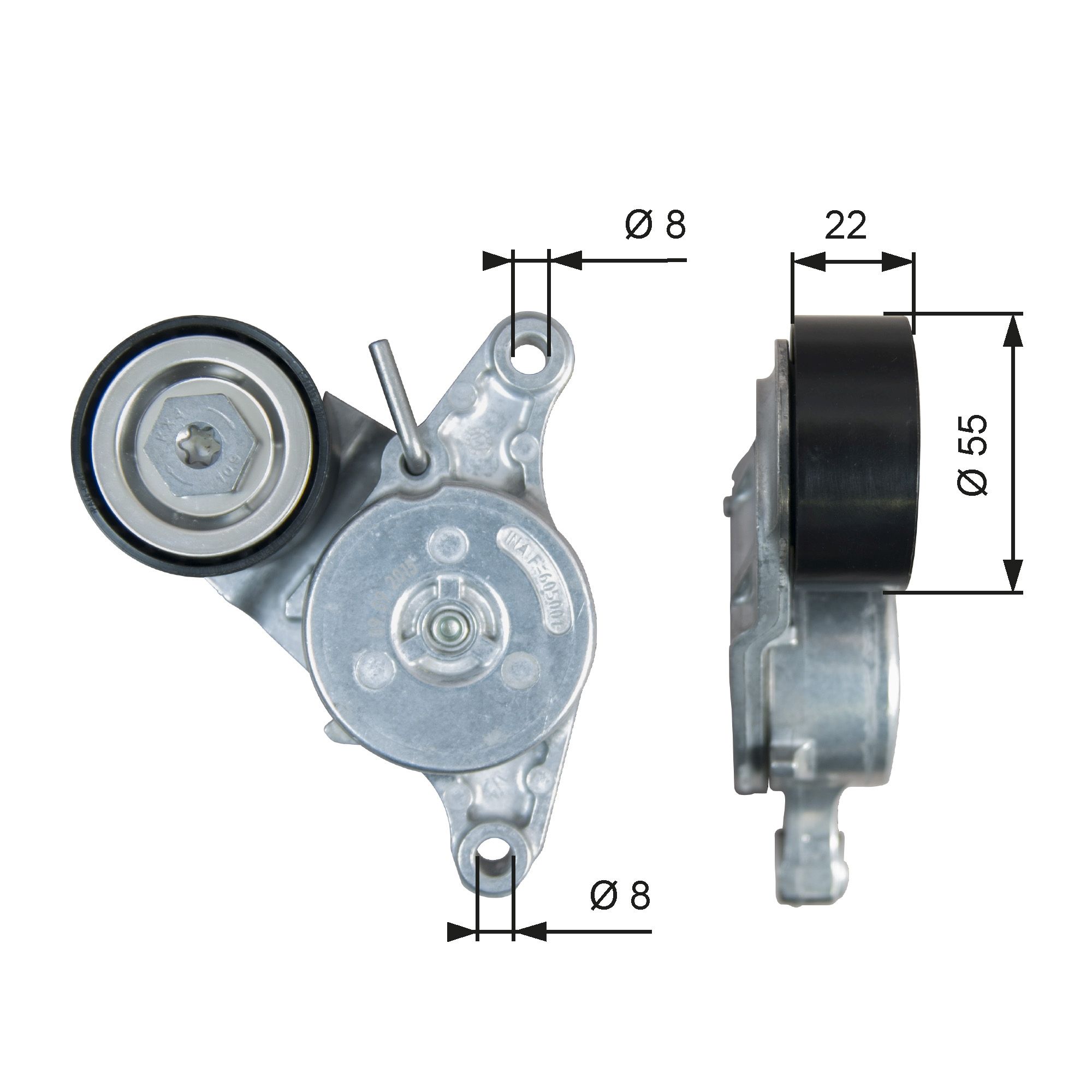 T39392 GATES DriveAlign™ Szíjfeszítő, hosszbordás szíj