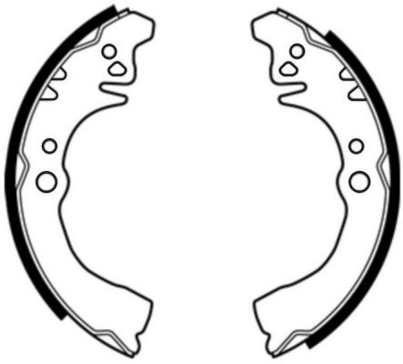 Brake Shoe Set C06017ABE