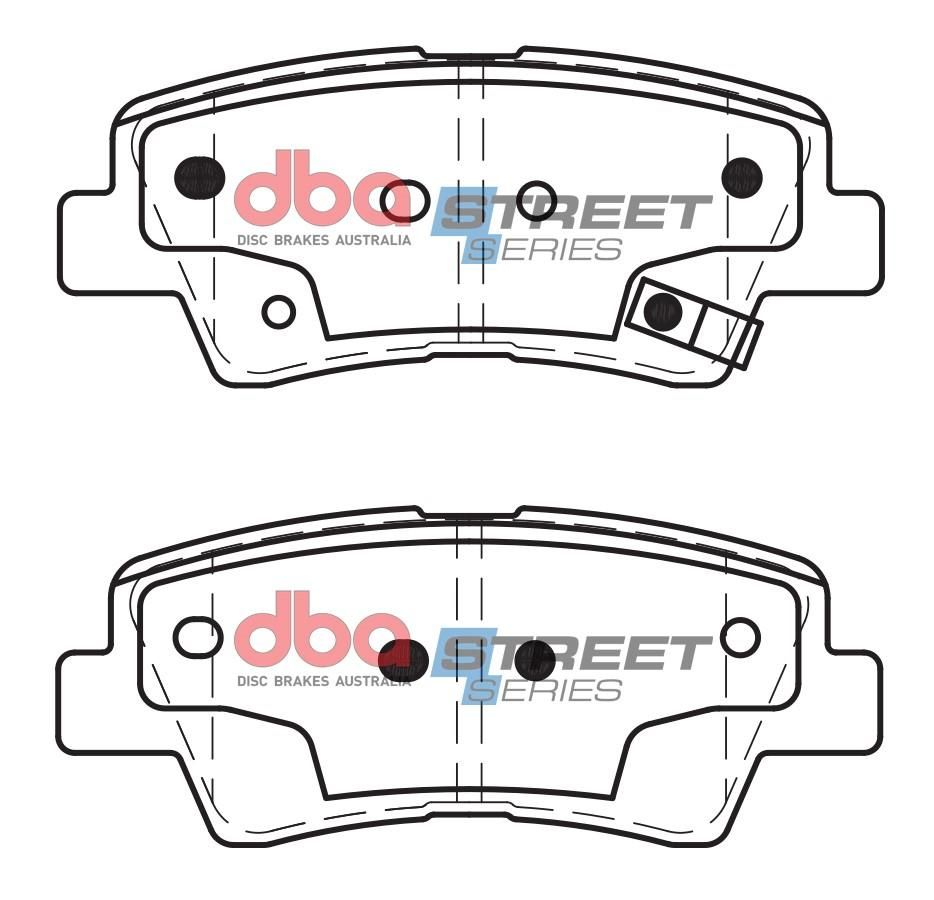 DBA SS STREET SERIES BRAKE PADS [ Hyundai i30, 2013-17 R  ] - TecDoc Only