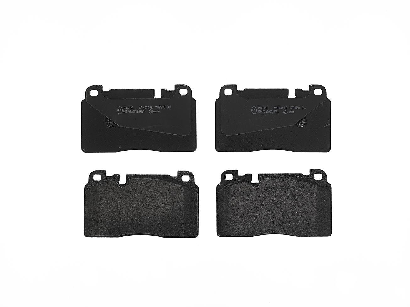 BREMBO P 85 123 - Bremsbelagsatz, Scheibenbremse PRIME LINE