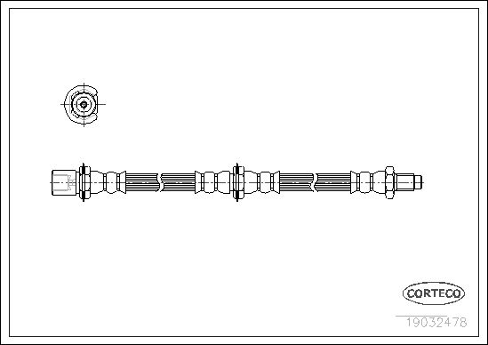 FLEXIBLE DE FREIN TOYOTA COROLLA  0705