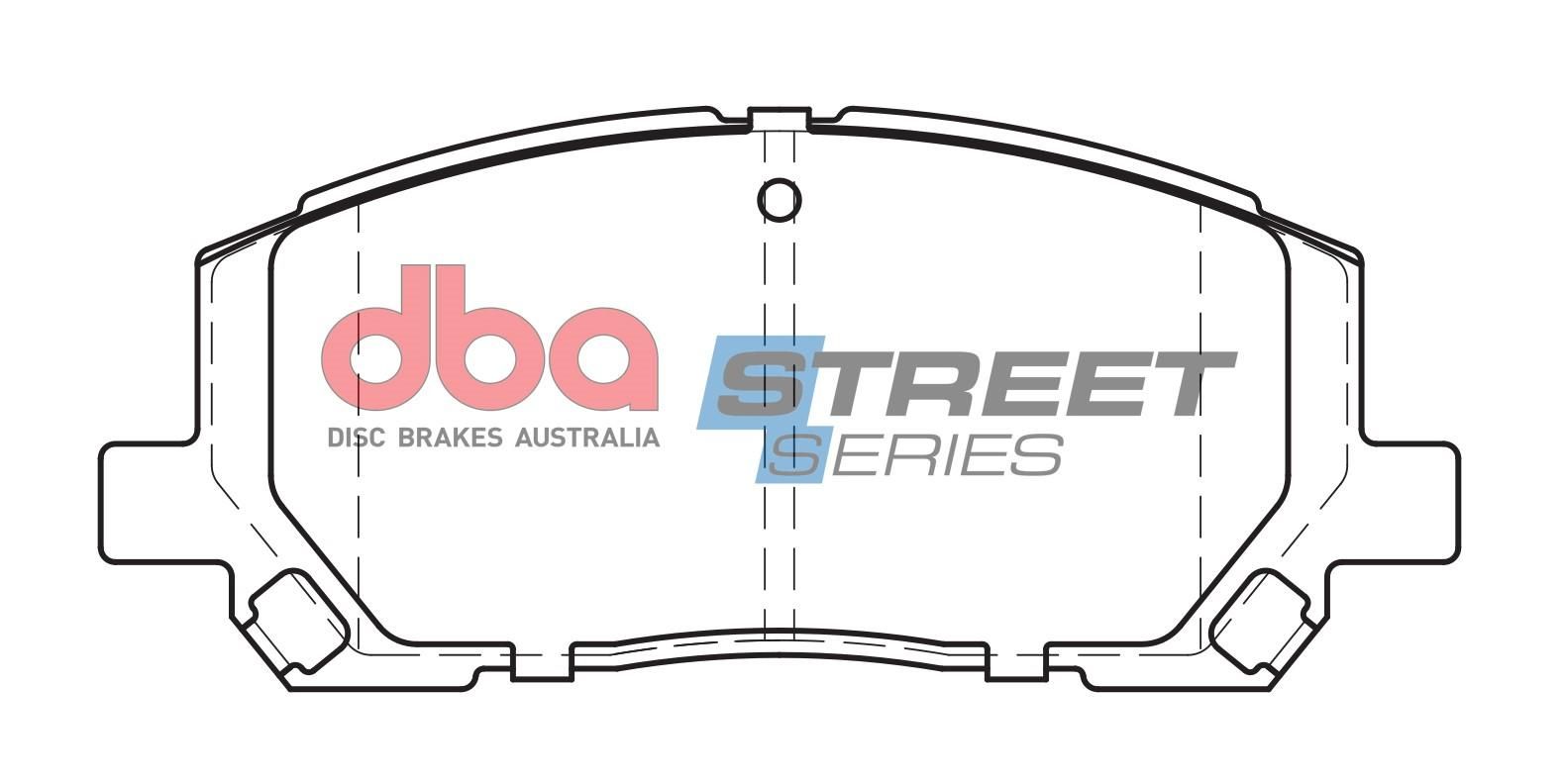 DBA SS STREET SERIES BRAKE PADS [ Toyota Kluger 2003-2007 F ] - TecDoc Only