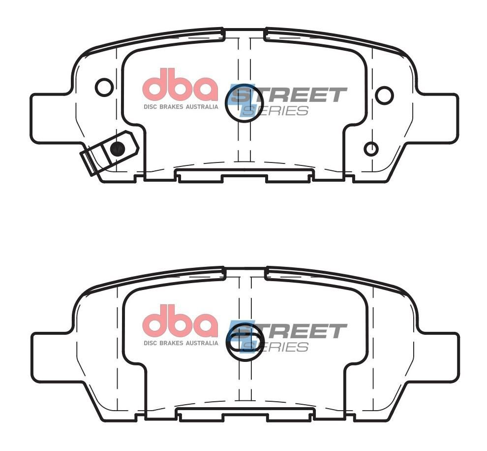 DBA SS STREET SERIES BRAKE PADS [ Infiniti & Nissan 2001-2014 R ] - TecDoc Only