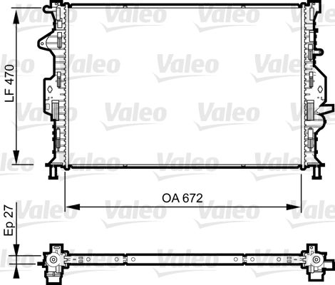 VALEO 735374 Radiator, engine cooling