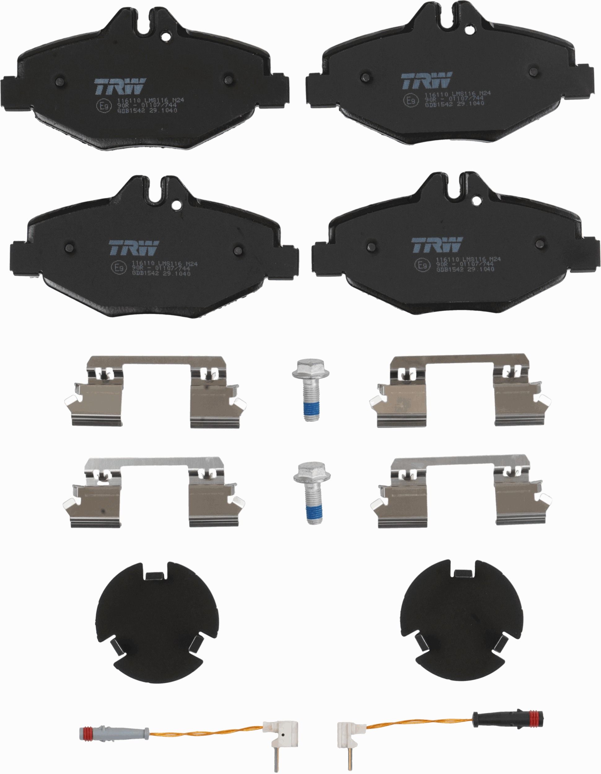 TRW DISC BRAKE PADS - TecDoc 2