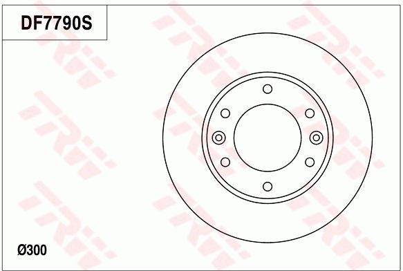 TRW BRAKE DISC - TecDoc Only