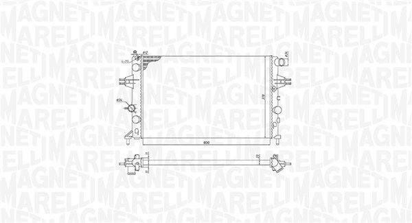 350213970000 MAGNETI MARELLI hűtő, motorhűtés