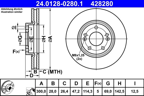 Brake Disc 24.0128-0280.1