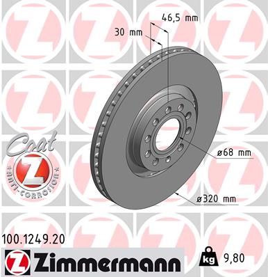 Brake Disc 100.1249.20