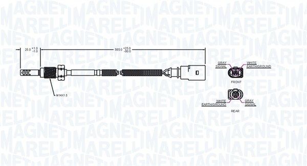 Sensor, Abgastemperatur