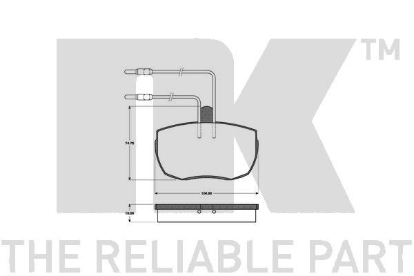 Bremsbelagsatz, Scheibenbremse