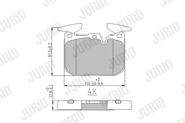 Brake Pad Set, disc brake 573355J