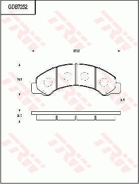 TRW DISC BRAKE PADS - TecDoc Only