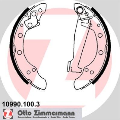 ZIMMERMANN 10990.100.3 - Bremsbackensatz