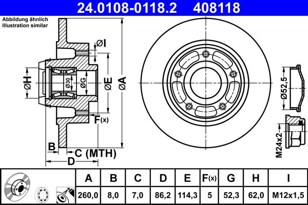 Brake Disc 24.0108-0118.2