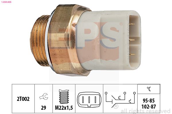 Temperature Switch, radiator fan 1.850.605