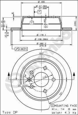 DISQUE DE FREIN  0702